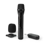 Nedis Bezdrôtový Mikrofón / 20 Kanály / 1 Mikrofón / Kardioid / 70 Hz - 13 kHz / 1000 Ohm / -95 dB (MPWL200BK)