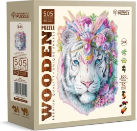 Wooden City Drevené puzzle Mystický tiger 505 dielikov