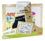Jeujura Drevená multifunkčná nástenná tabuľa 58x45 cm / od 3 rokov (J8790)