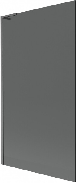 MEXEN/S - Next L vaňová zástena FIX 100 x 150, grafit, grafit kartáčovaná 895-100-000-03-40-66