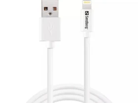 Sandberg USBLightning MFI 1m SAVER biela / nabíjací kábel USB-C na Lightning