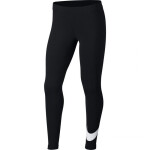 Dámske legíny G NSW Favotites SWSH Tight Jr. AR4076 010 čierna - Nike 122-128 černá vzor