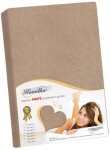Froté prestieradlo 90x200x40cm 013 kávová