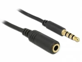 DeLock predlžovací kábel Audio Stereo Jack 3.5 mm samec / samica IPhone 4 pin / 0.5 m (84716)