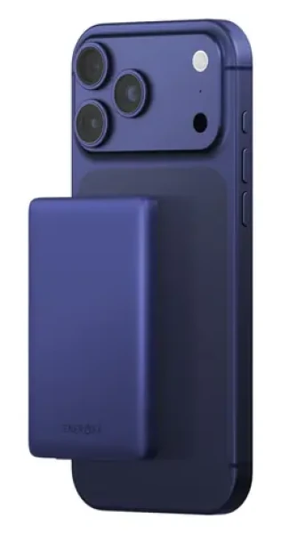 Energea AluPac Mini 5K MagSafe indigo modrá / Powerbanka / 5000 mAh / MagSafe / 1x USB-C