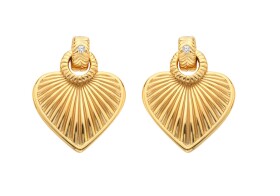 Hot Diamonds Romantické pozlátené náušnice s diamantmi Jac Jossa Soul DE807