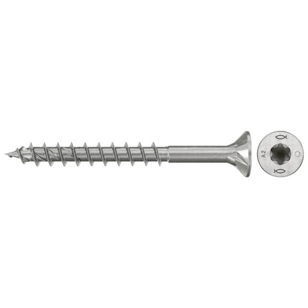 Fischer 574079 skrutky do drevotriesky 4.5 mm 50 mm TX Nerezová oceľ 200 ks; 574079