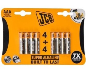 JCB SUPER alkalická batéria AAA (LR03) blister 8 ks (JCB-LR03-8B)