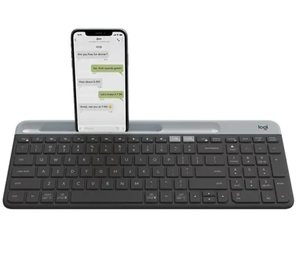 Logitech K580 Slim Multi-Device Pán Nordic čierna / bezdrôtová klávesnica / Bluetooth / Unifying (920-009274)