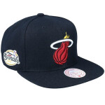 Mitchell & Ness NBA Miami Heat Top Spot Snapback Hwc Heat Cap HHSS2976-MHEYYPPPBLCK OSFM