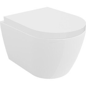 MEXEN/S - Carmen Závesná WC misa Rimless Tornado vrátane sedátka s slow, duroplast, biela lesk 30880200T