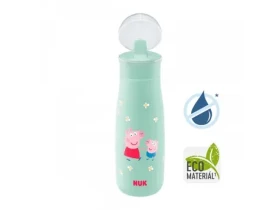 NUK Dojčenská fľaša / Peppa Pig 450 ml / 12 + / zelená (10255011)