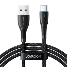 Joyroom SA32-AC3 Nabíjací kábel USB-A (M) - USB-C (M) 3A 1.0m čierna (SA32-AC3 1m Bl)