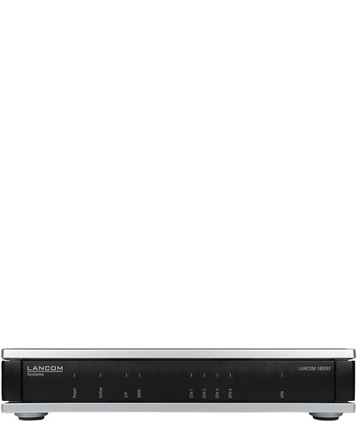 LANCOM Systems LANCOM 1800EF - Router 4-Port-Switch - 1GbE - fur LANCOM SFP-AON-1, SFP-GPON-1, SFP-LX-LC1, SFP-SX-LC1