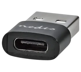 Nedis USB adaptér USB-A konektor - USB-C zásuvka čierna / Redukcia / USB 2.0 / 480 Mbit/s (CCGB60920BK)