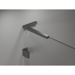 MEXEN/S - Lunar-B L sprchové dvere krídlové pravé 125, transparent, grafit metal 832SL-125-050-95-00-P