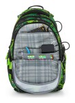 Školský set Bagmaster BAG 23 A Set Green/black/grey