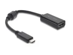 DeLock USB-C (M) - HDMI (M) 15cm čierna / Kábel / DP Alt Mód / 8K / 60Hz (61085)