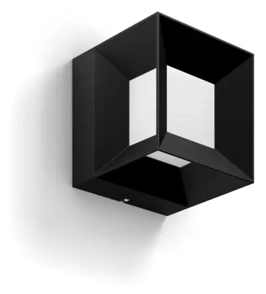 Philips 16480/30/P0 Parterre čierna / Vonkajšie nástenné LED svietidlo / 1x8W / 800lm / 2700K / IP44 (SKL000255076)