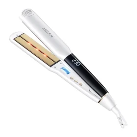 ANLAN 05-AJB51-02E biela / Žehlička na vlasy s ionizáciou a infračerveným žiarením / keramický povlak (05-AJB51-02E)