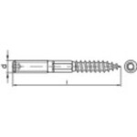 TOOLCRAFT 1069984 skrutka so závitovým driekom M10 180 mm 88149 nerezová ocel A2 25 ks; 1069984