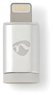 Nedis adaptér Lightning 8-pin - USB Micro-B / Adaptér / Pozlátené konektory / Hliník (CCTB39901AL)