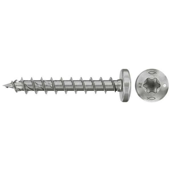 Fischer 574149 skrutky do drevotriesky 4 mm 40 mm TX Nerezová oceľ 100 ks; 574149