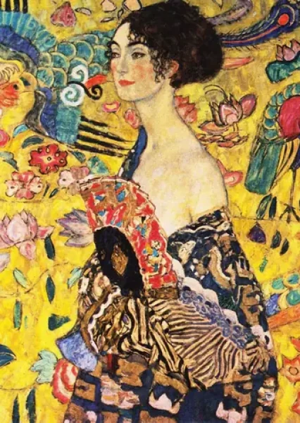 ENJOY Puzzle Gustav Klimt: Dáma s vejárom