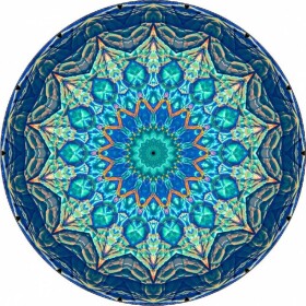 Jedlý papier modrá mandala 19,5 cm - Pictu Hap - Pictu Hap