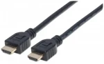 Manhattan kábel do steny HDMI-HDMI 1m / Ethernet / tienený / čierny (353922)