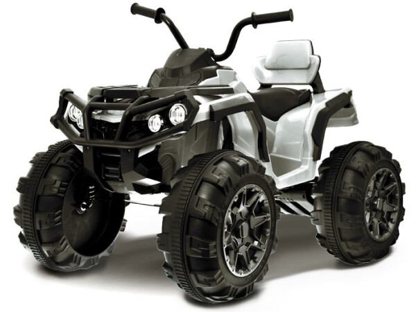 Mamido Elektrická štvorkolka s ovládačom, EVA kolesá, biela