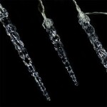 Deuba Vianočné svietiace cencúle, vonkajšie 40LED modrá