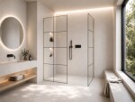 CERANO - Sprchová zástena Walk-in Crystal TL/P - 8 mm - bezvzperový systém - zlatá, industriálne sklo - 120x90x200 CER-8050BD5864