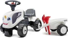 FALK 240C Baby Valtra biela s vlečkou a lopatkou s hrabličkami