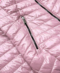 Dámská prošívaná bunda ve špinavě růžové barvě model 16149982 - ATURE Barva: odcienie różu, Velikost: 46