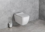 ISVEA - VEA závesná WC misa, Rimless, 34,5x52cm, biela 10VA02001