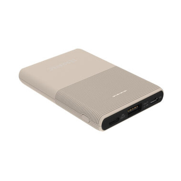 TERRATEC Powebank P50 béžová / 5000 mAh / 5V / 2.1A / 1x Micro-USB (vstup) / 1x USB-C / 1x USB-A (282274-T)