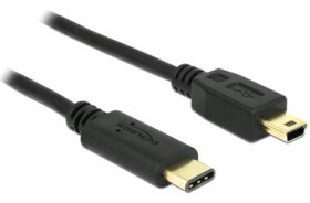 Delock Kábel USB Type-C™ 2.0 samec gt; USB 2.0 typ Mini-B samec 0.5 m čierna (83335-D)