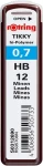 Rotring Tuhy 0.7mm - HB 12 ks / Tuhy do mikroceruzky (S0312690)