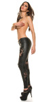 Soo Sexy! Koucla leatherlook pants with lace black L