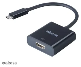 Akasa AK-CBCA04-15BK čierna / Redukcia USB-C na HDMI / 15 cm (AK-CBCA04-15BK)