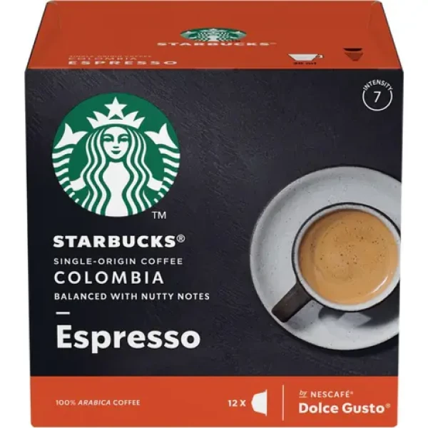Starbucks Dolce Gusto Columbia Espresso 12 ks / Kapsľová káva (7613036988704)