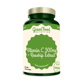 GreenFood Nutrition vit C 500mg +Rosehip 60cps
