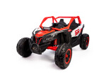Mamido Mamido Elektrické autíčko Buggy Bumper 66 červené | 24V | 4x200W | EVA | LED | 2,4 Ghz | ECO koža