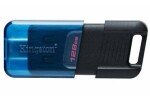 Kingston DataTraveler 80 M 128GB čierna / Flash Disk / USB 3.2 Gen 1 - (USB-C 3.0) (DT80M/128GB)