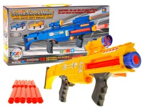 Mamido Detská pištoľ s penovými nábojmi MP18 žltá