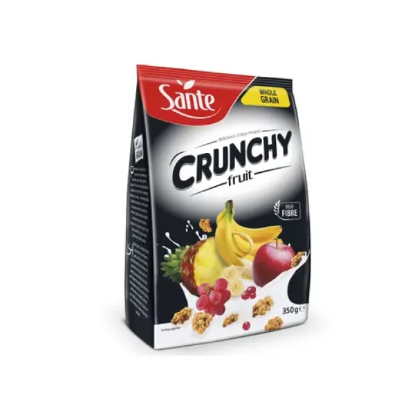Raňajkové cereálie Crunchy - Sante (banán čokoláda, 14 x 350 g) (55495-5-bananachocolate-14x350g)