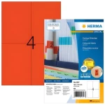 Herma Etikety A4 červená / Etikety / 105x148 mm / papier matný / 400 ks (4397)