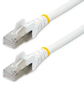 StarTech CAT6a LSZH biela / Sieťový kábel / 7 m / RJ-45 / PoE++ 100W / 10GbE / 500MHz (NLWH-7M-CAT6A-PATCH)