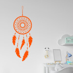 Veselá Stena Samolepka Lapač snov ornament Farba: fialová, Veľkosť: 80 x 31 cm